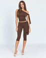Drape Escape One-Shoulder Capri Set – 19