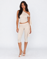 Drape Escape One-Shoulder Capri Set – 23