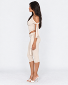 Drape Escape One-Shoulder Capri Set – 25