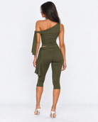 Drape Escape One-Shoulder Capri Set – 27