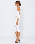 Drape Escape One-Shoulder Capri Set – 9