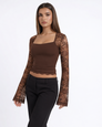 Long Story Lace Sleeve Top – 11