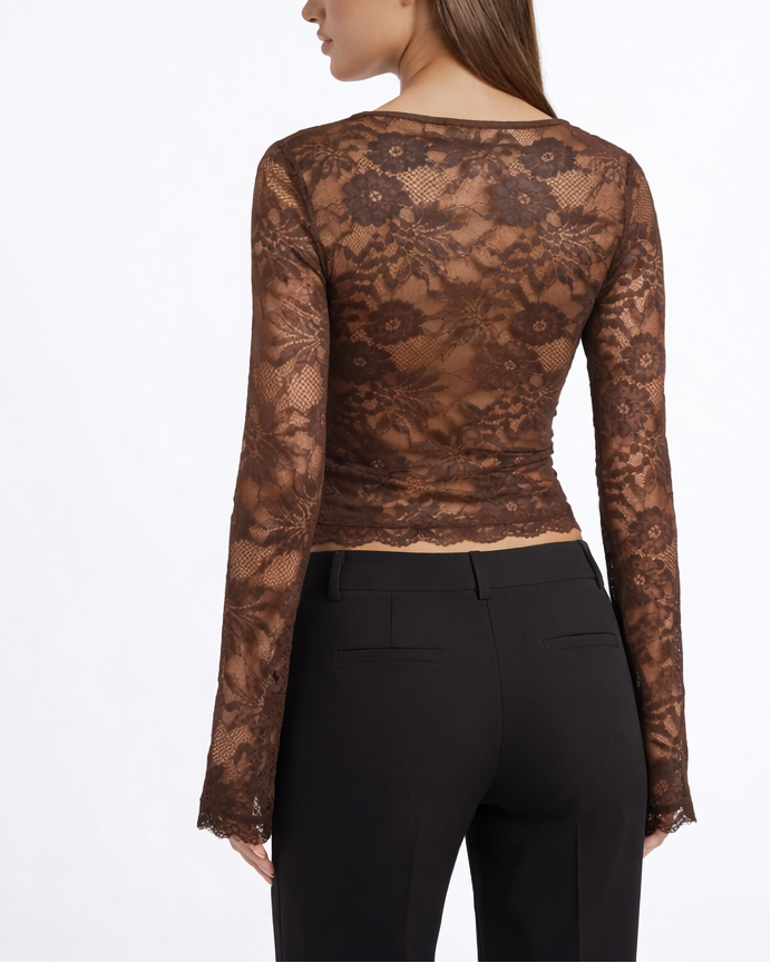 Long Story Lace Sleeve Top – 12