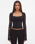Long Story Lace Sleeve Top – 4