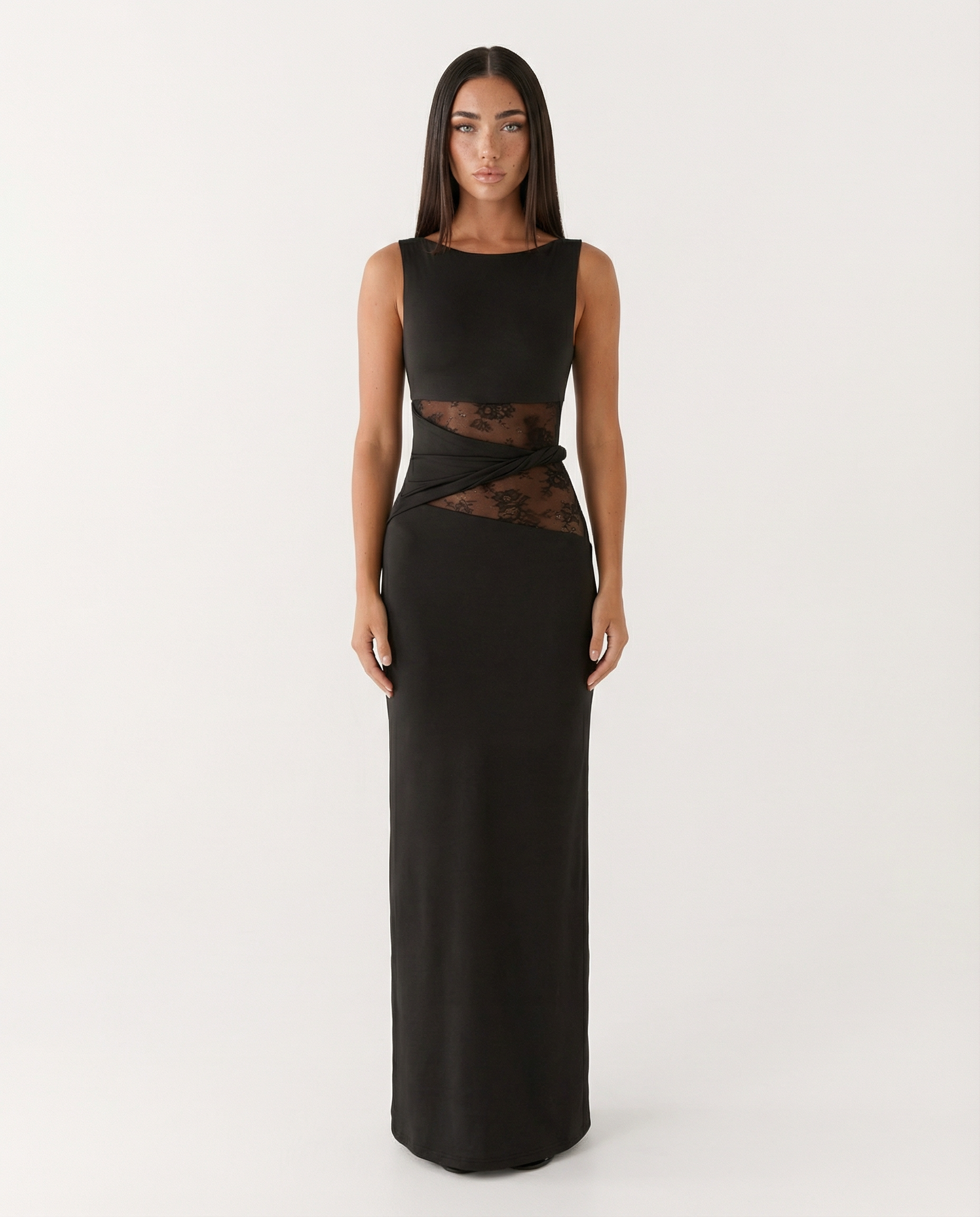 Hidden Agenda Lace Maxi Dress – 1