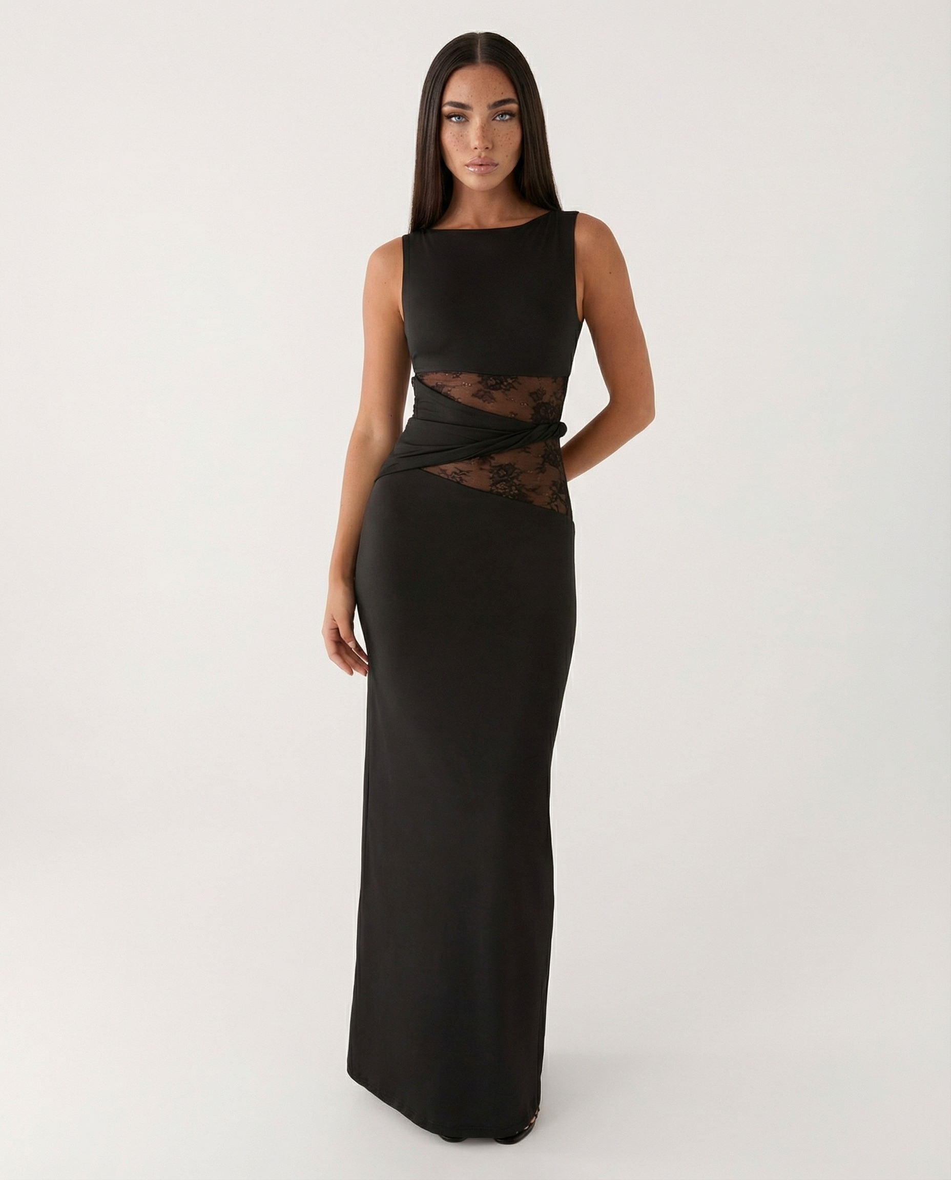 Hidden Agenda Lace Maxi Dress – 3