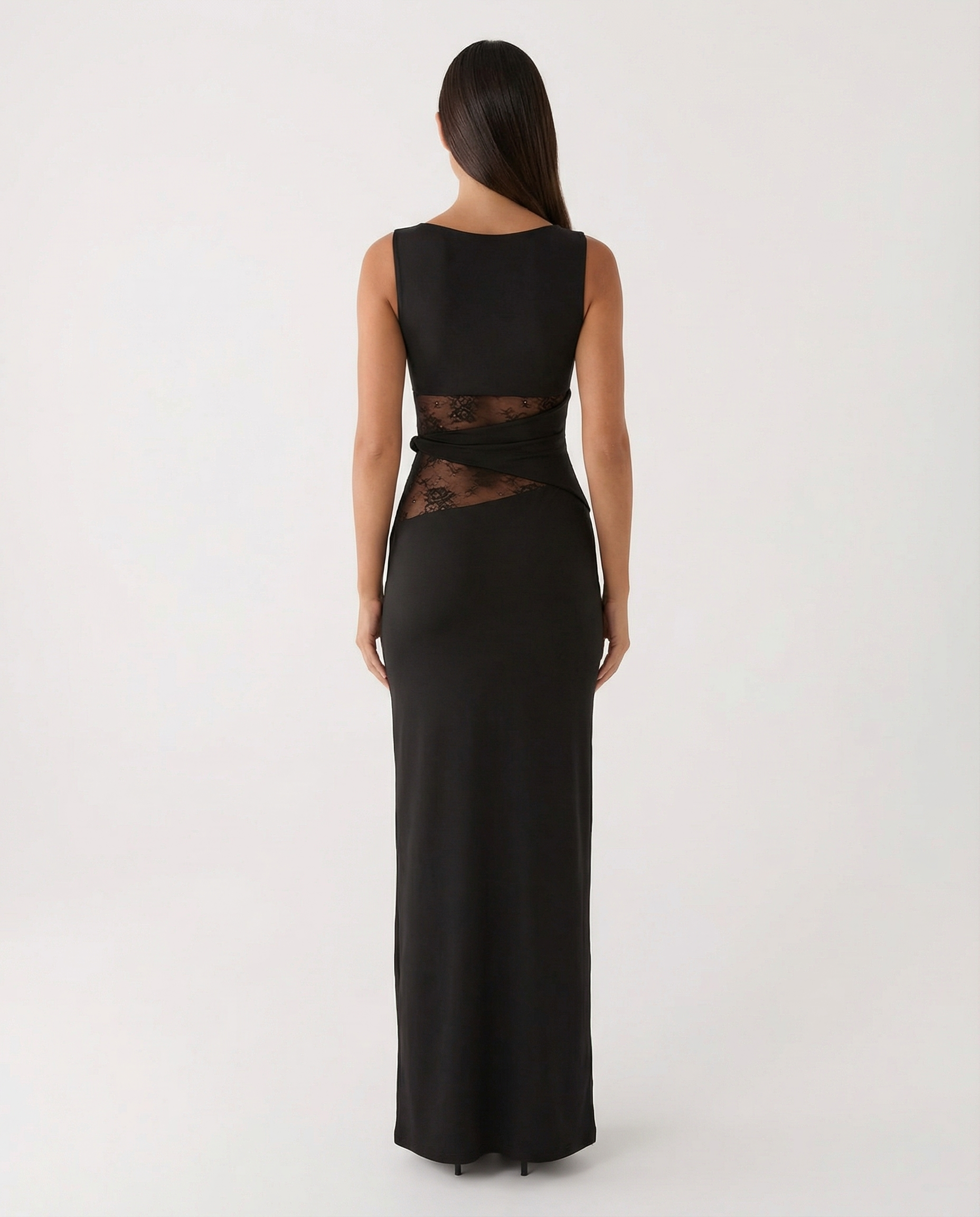 Hidden Agenda Lace Maxi Dress – 4