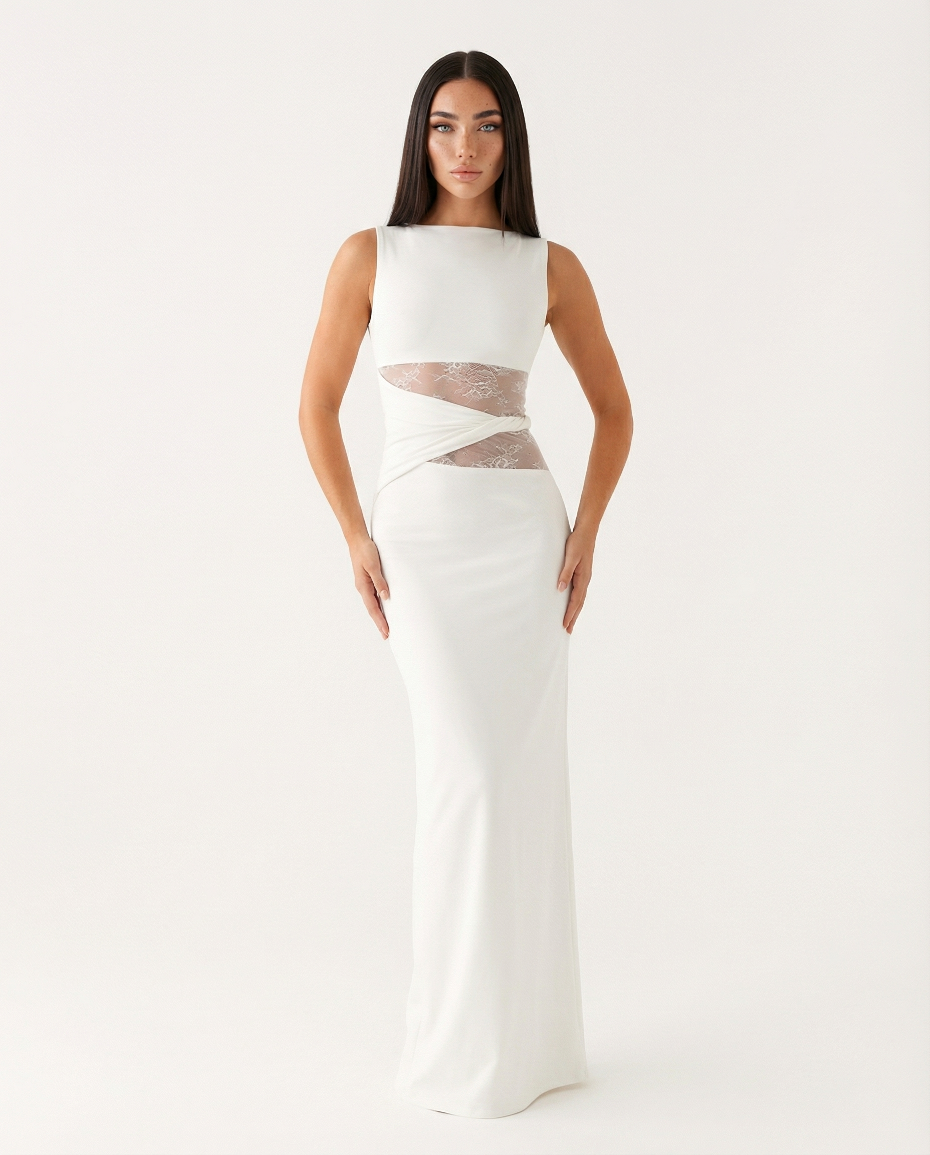 Hidden Agenda Lace Maxi Dress – 5