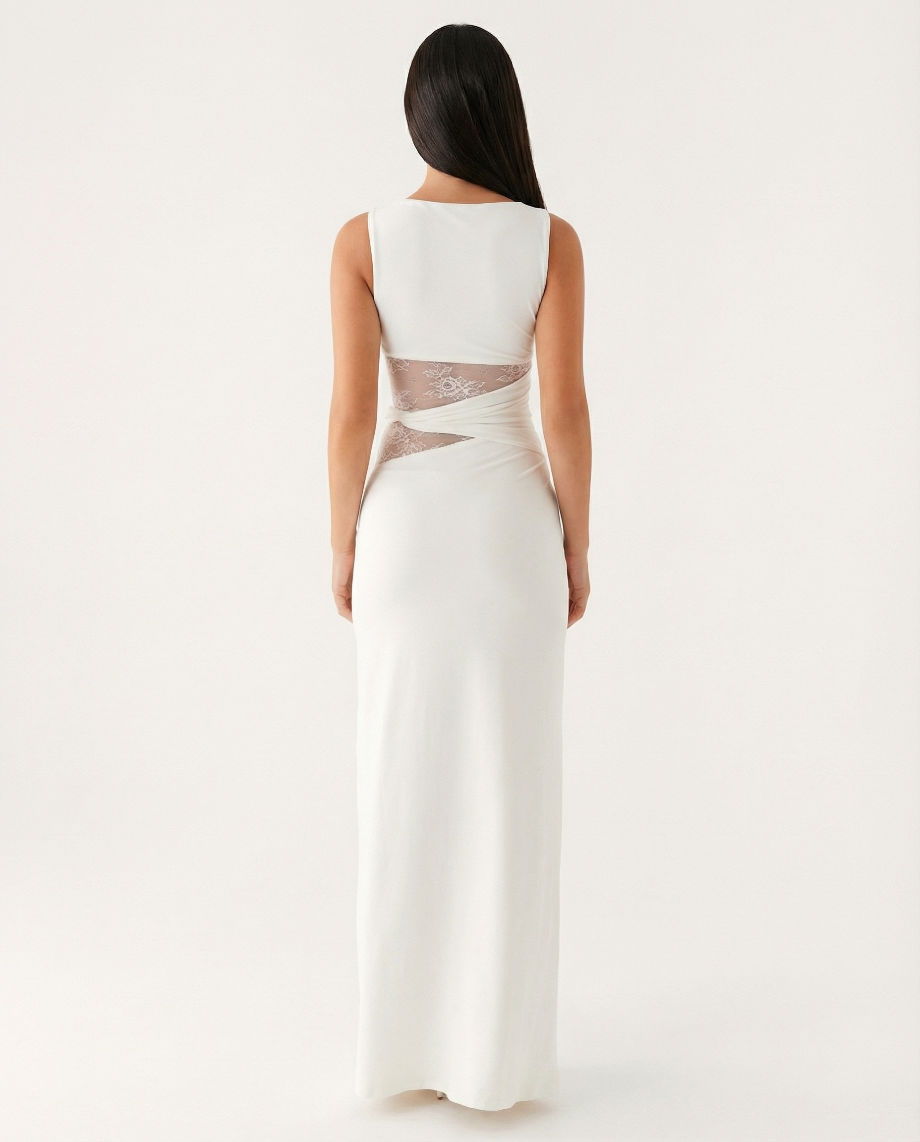 Hidden Agenda Lace Maxi Dress – 6