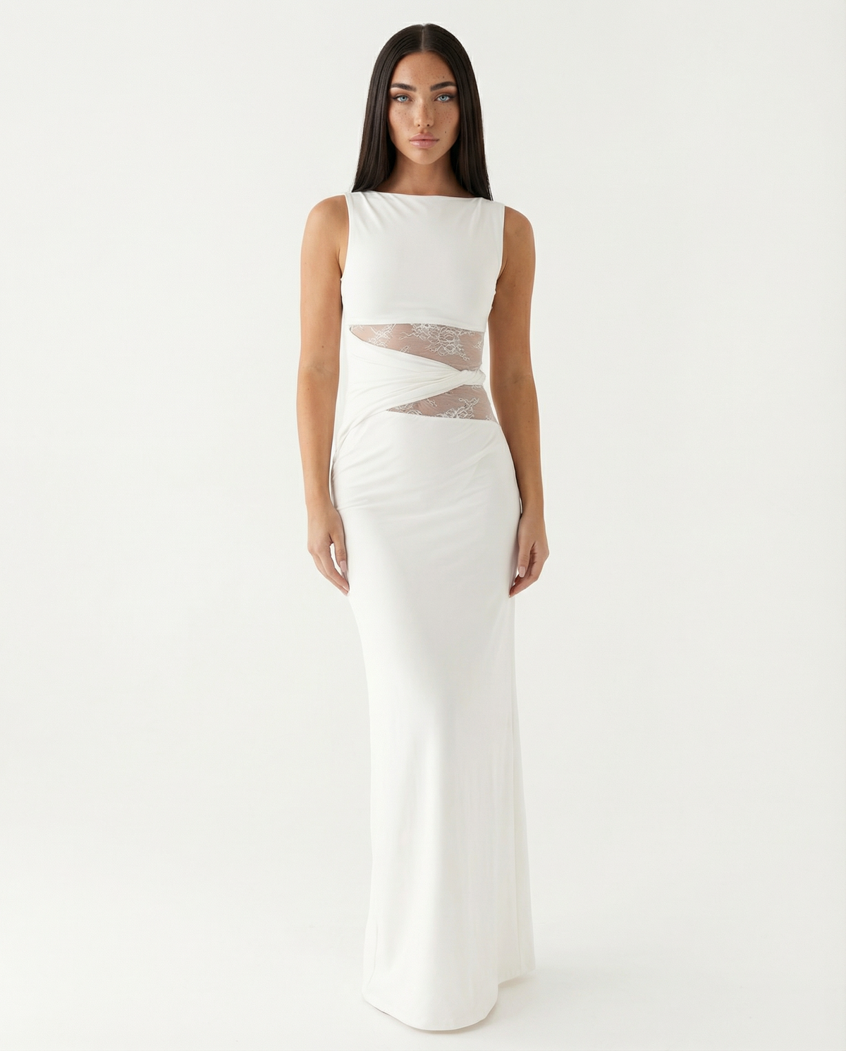 Hidden Agenda Lace Maxi Dress – 7