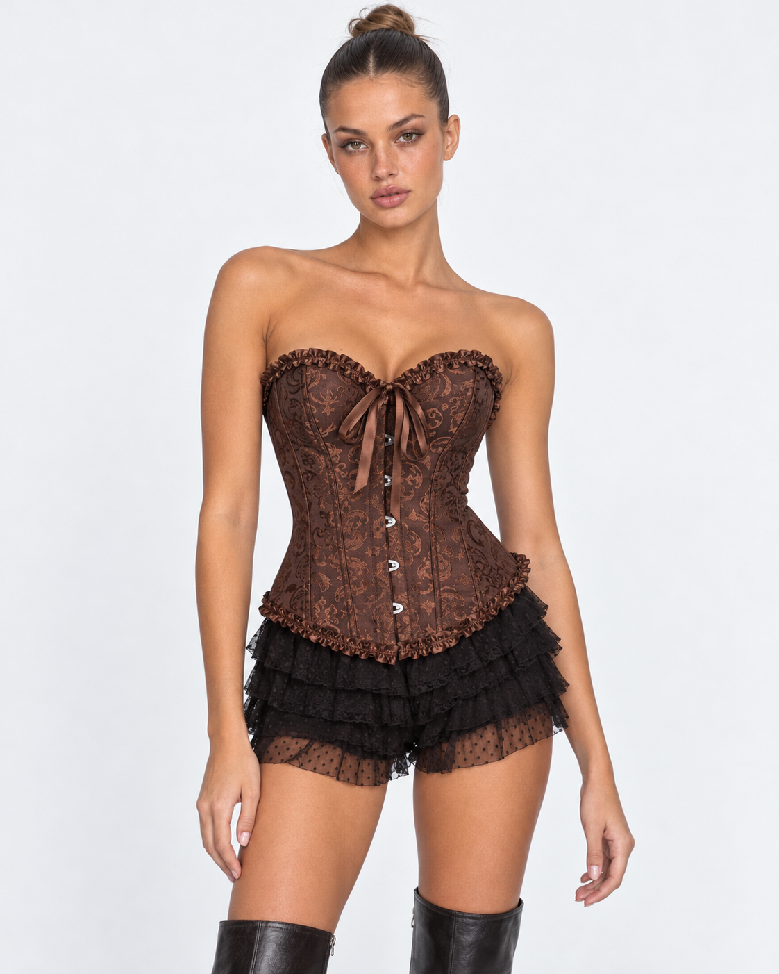 Hold Tight Jacquard Corset Top – 14