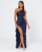 Encore One-Shoulder Satin Maxi Dress – 20
