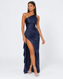 Encore One-Shoulder Satin Maxi Dress – 20