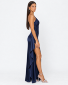 Encore One-Shoulder Satin Maxi Dress – 21