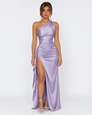 Encore One-Shoulder Satin Maxi Dress – 32