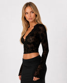Garden Gossip Floral Mesh Top – 4