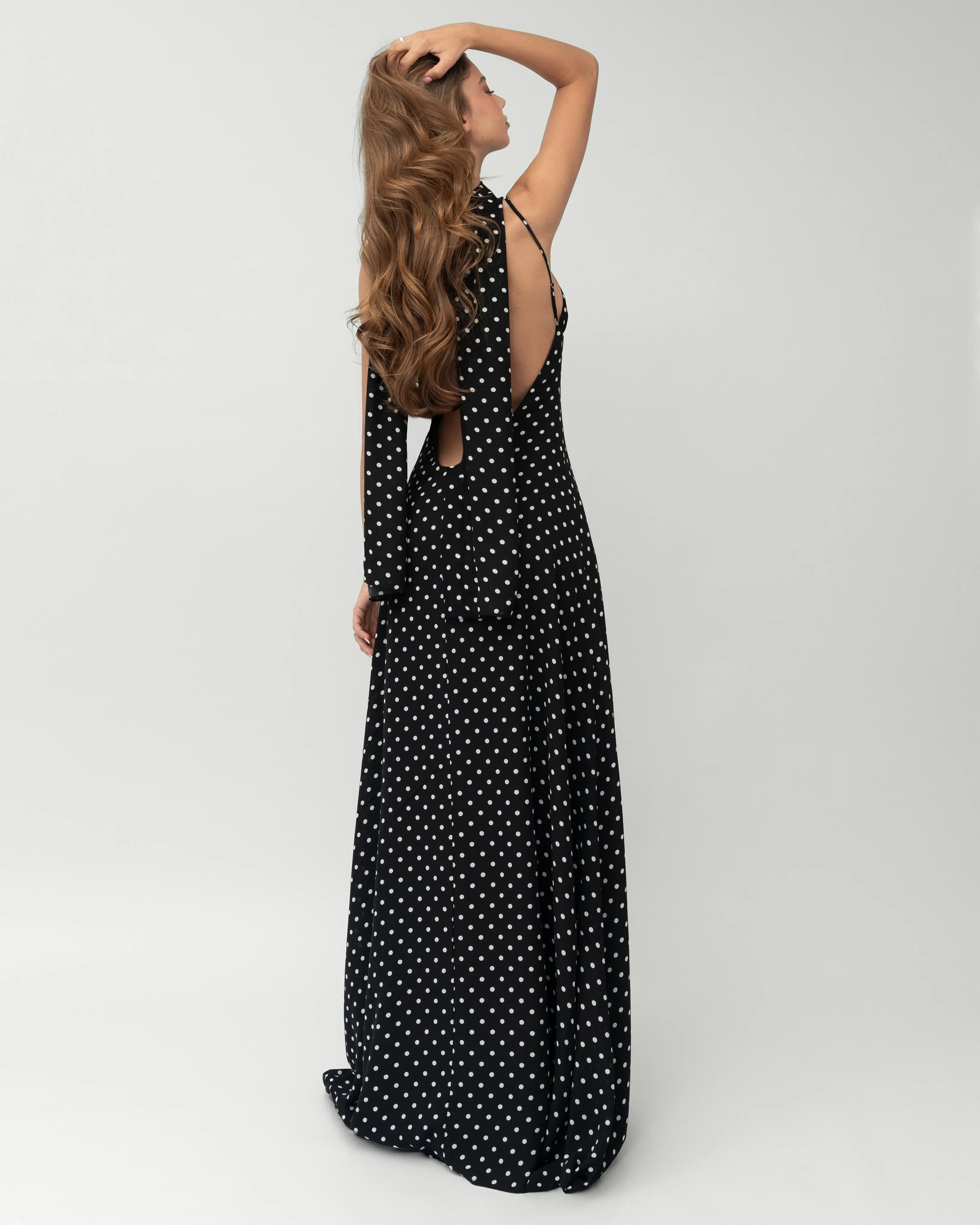 Scarf Story Polka Dot Dress – 3