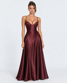 Open Bar Satin Maxi Dress – 1