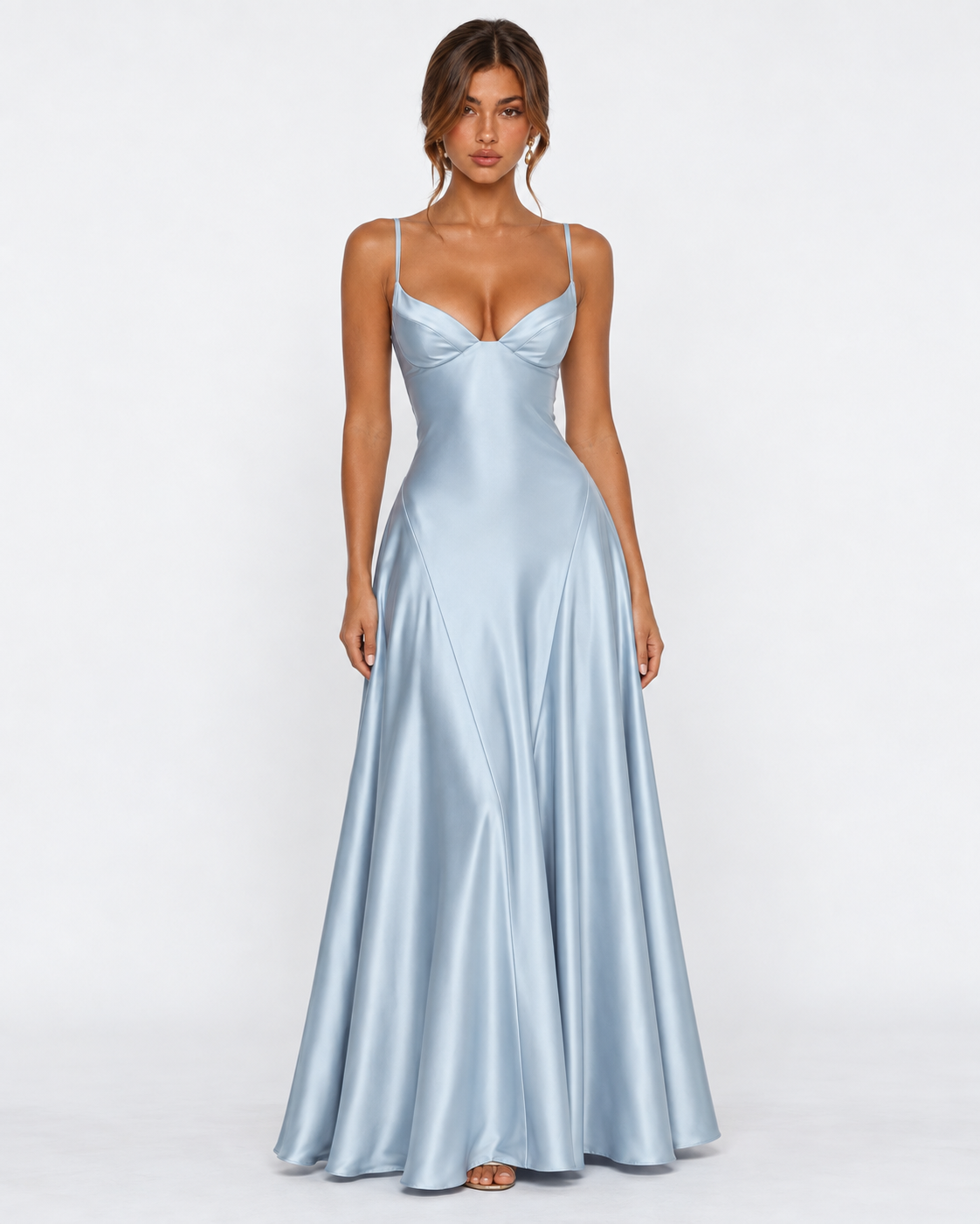 Open Bar Satin Maxi Dress – 15