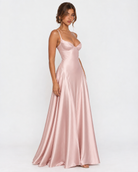 Open Bar Satin Maxi Dress – 21