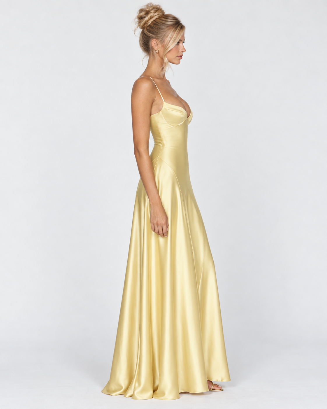 Open Bar Satin Maxi Dress – 26