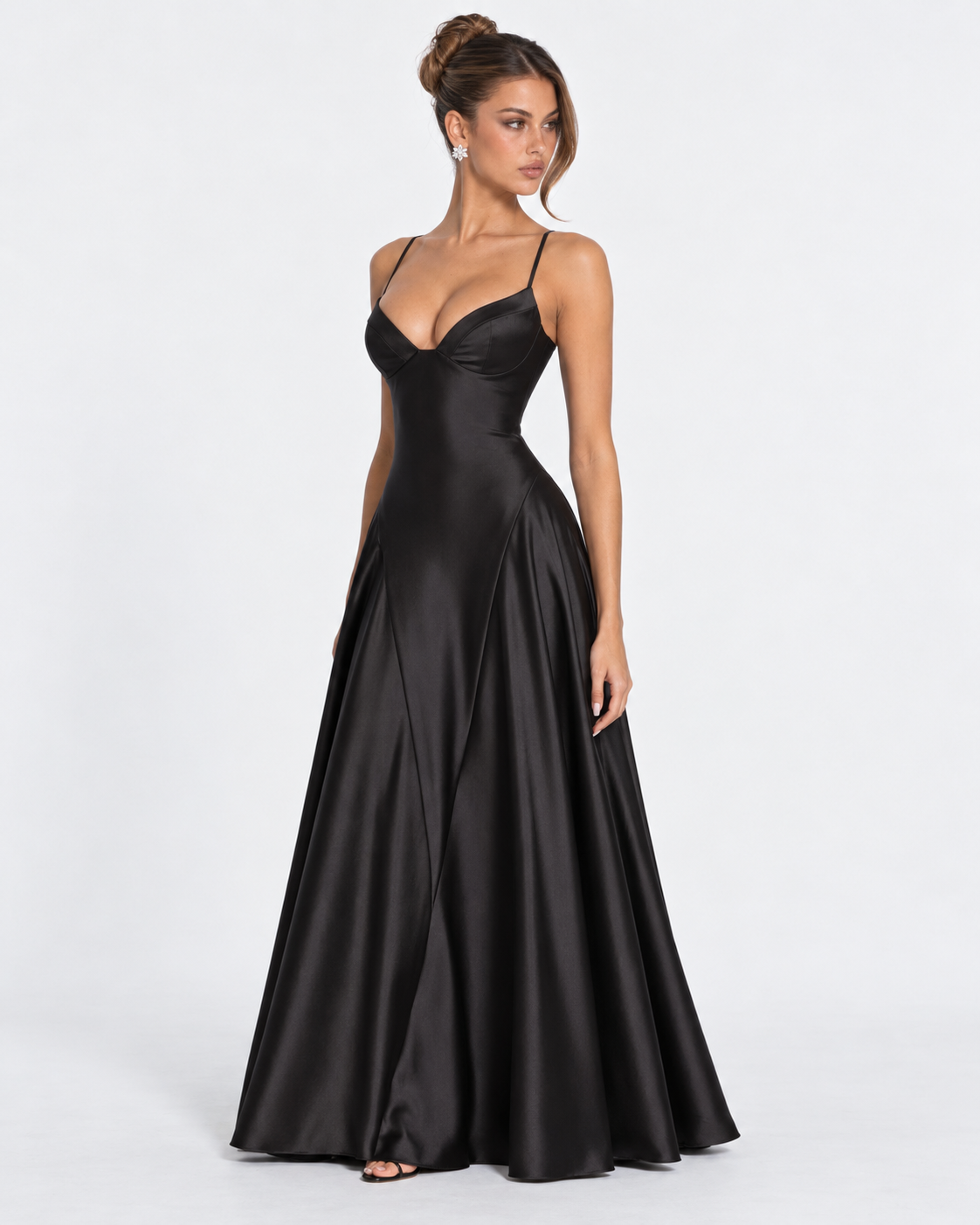 Open Bar Satin Maxi Dress – 29