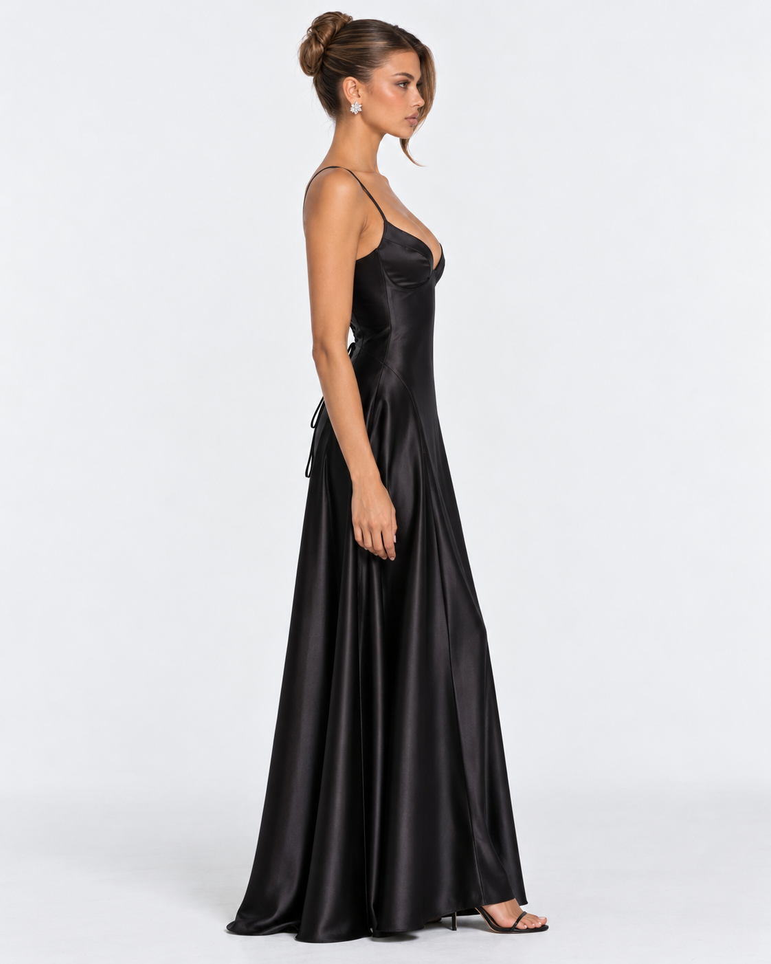 Open Bar Satin Maxi Dress – 30