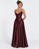 Open Bar Satin Maxi Dress – 4