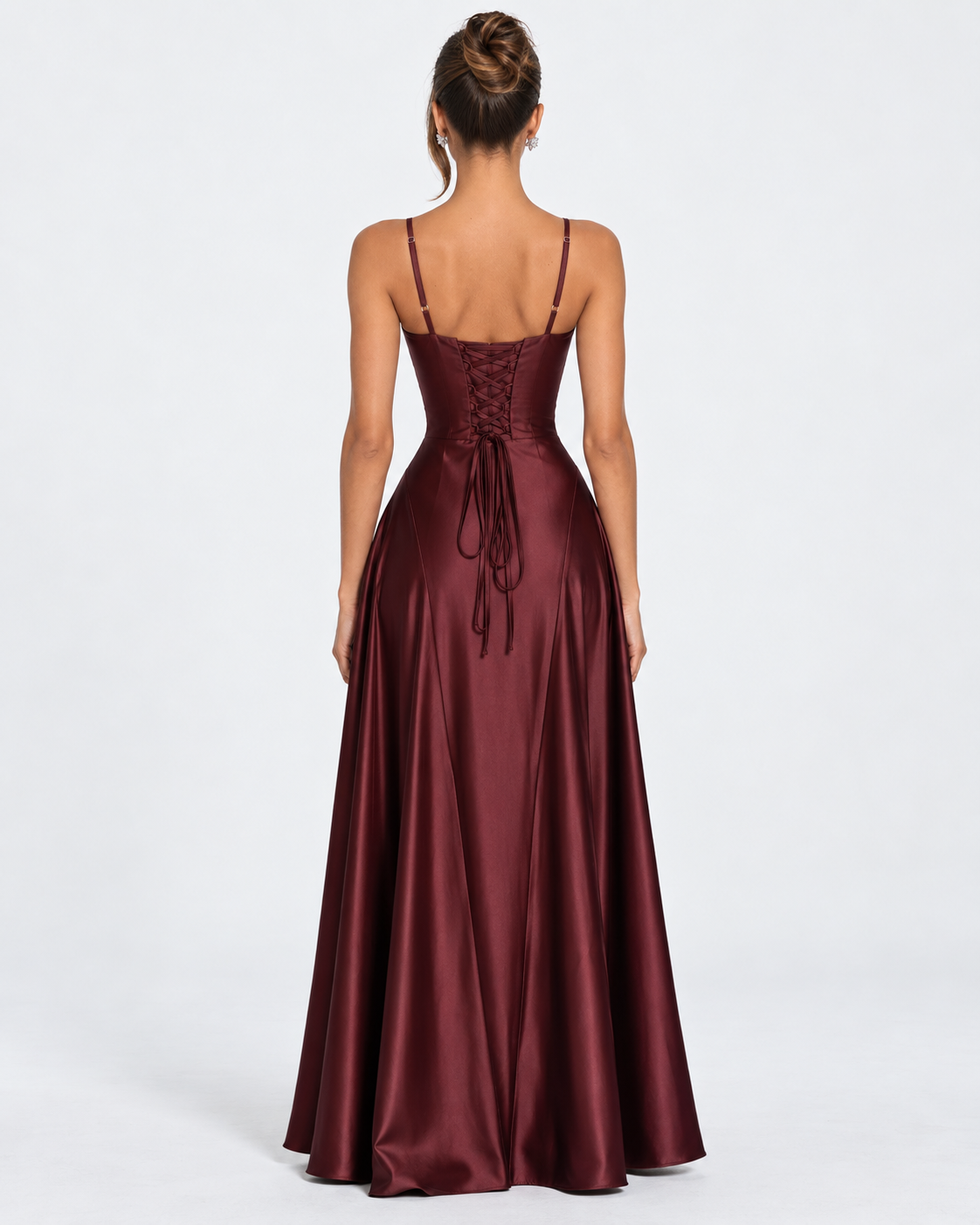 Open Bar Satin Maxi Dress – 5