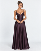 Open Bar Satin Maxi Dress – 7