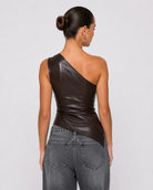 Sharp Edge Faux Leather Top – 3