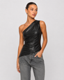 Sharp Edge Faux Leather Top – 5