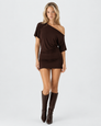 Fair Game Off-Shoulder Mini Dress – 6