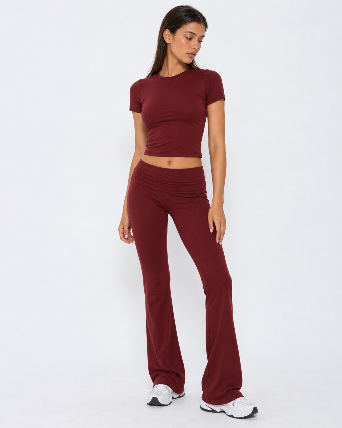 Throwback Baby Tee Flare Set – 11