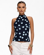 Spot Prize Polka Halter Top – 5