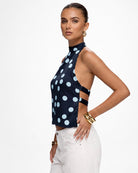 Spot Prize Polka Halter Top – 6