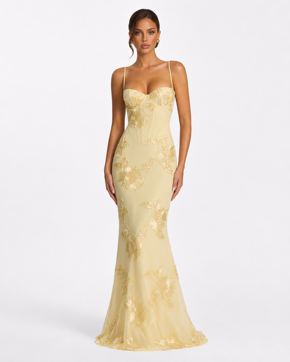 Full Bloom Corset Maxi Gown – 1