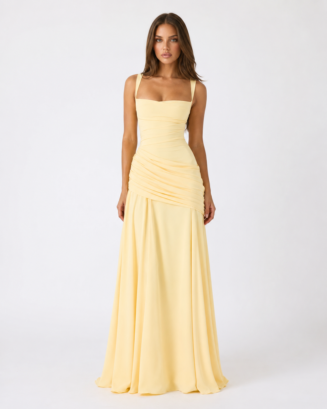Guest List Square-Neck Maxi Dress – 1