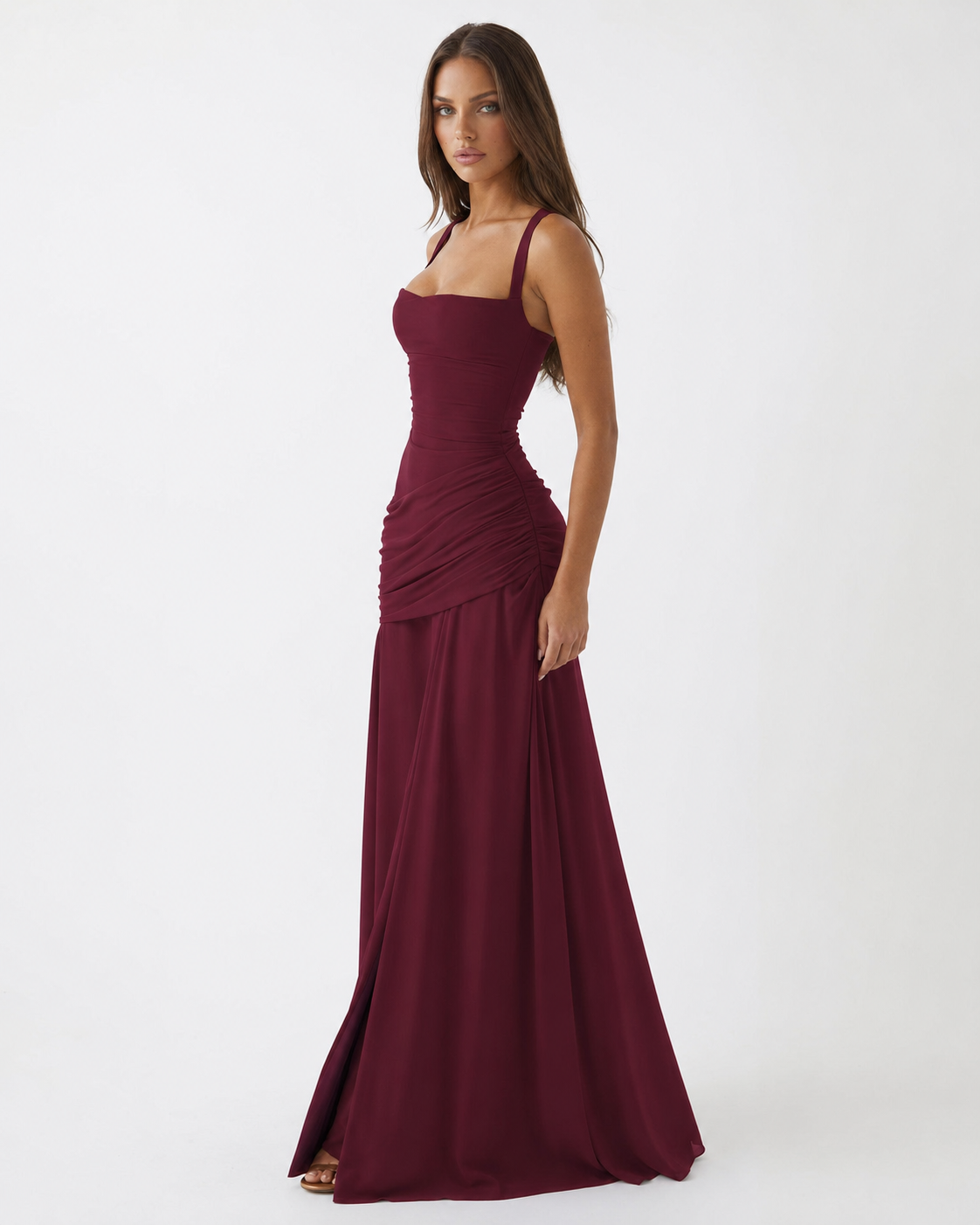 Guest List Square-Neck Maxi Dress – 10