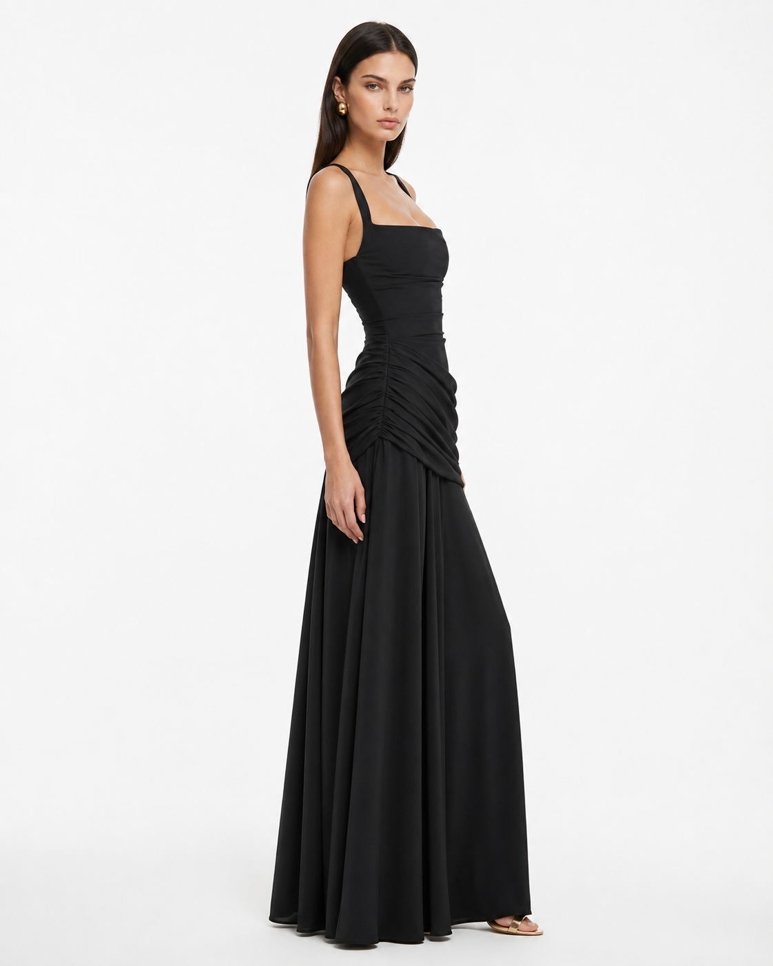 Guest List Square-Neck Maxi Dress – 19