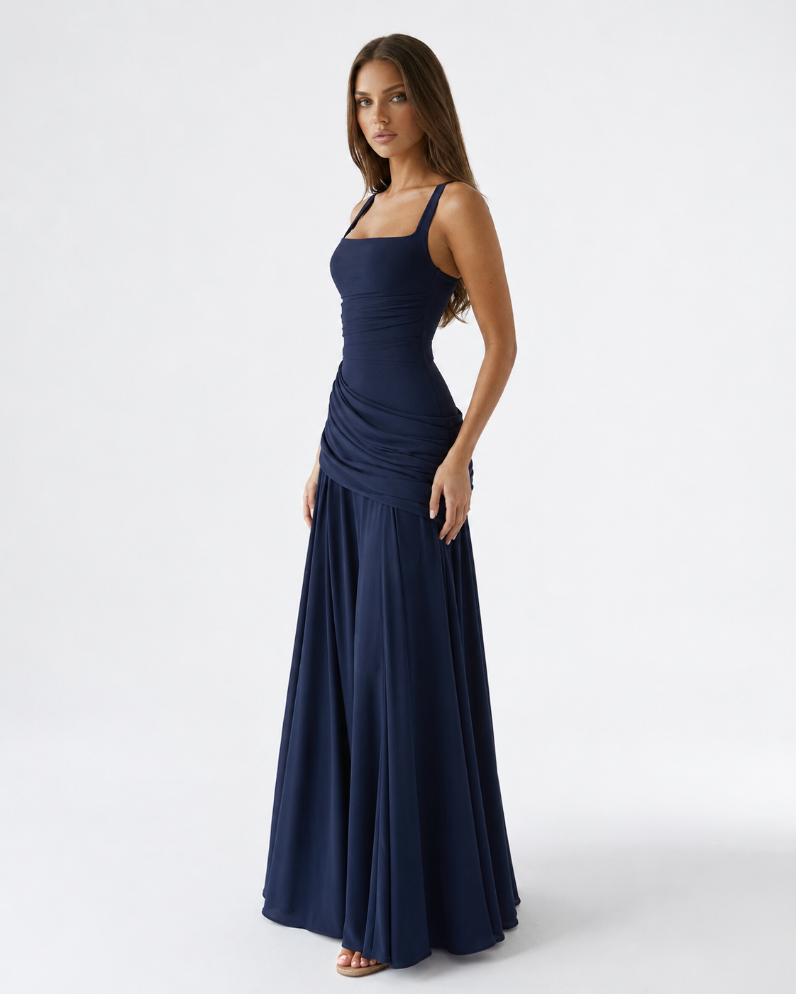 Guest List Square-Neck Maxi Dress – 6