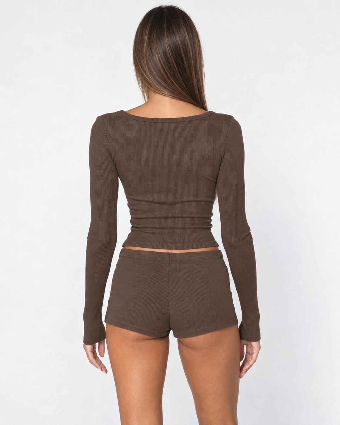 Early Riser Ribbed Henley Set – 10