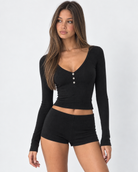 Early Riser Ribbed Henley Set – 13