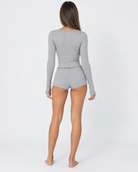 Early Riser Ribbed Henley Set – 6