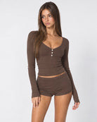 Early Riser Ribbed Henley Set – 8