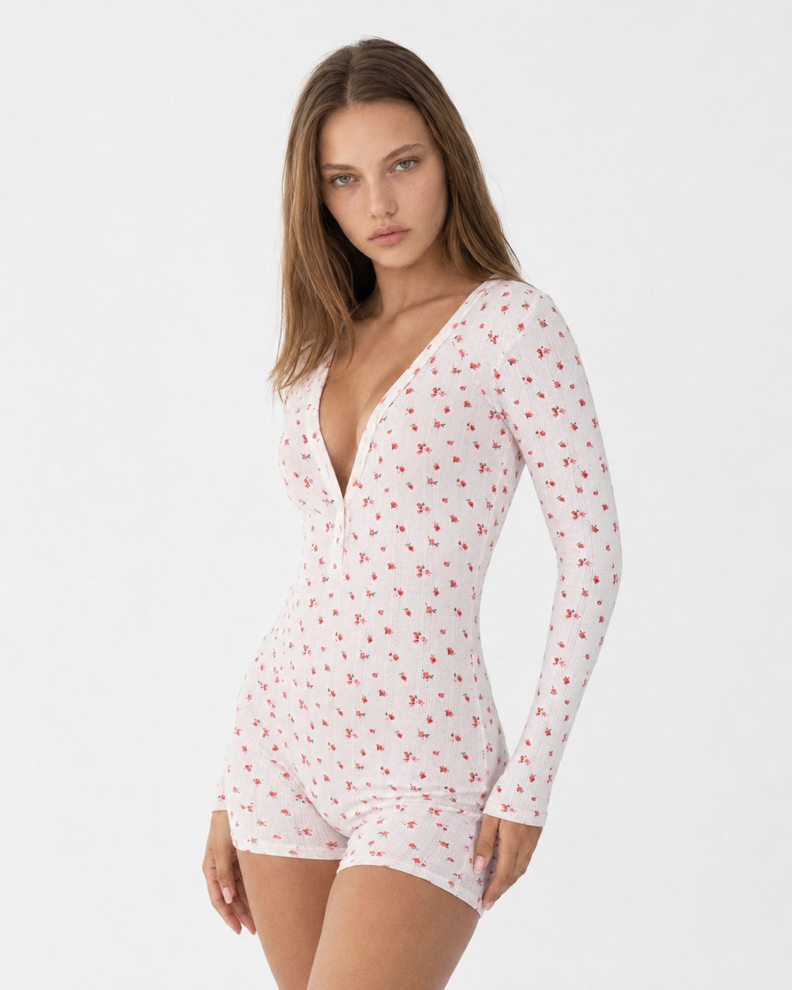 Bed Head Ribbed Henley Romper – 4