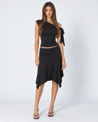 Getaway Glow One-Shoulder Skirt Set – 10