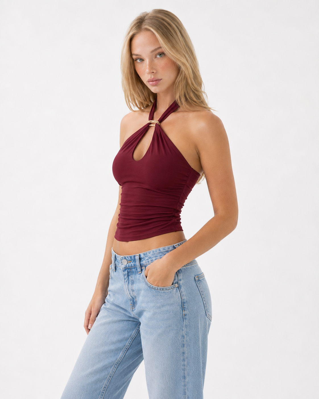 Ring Leader Halter Keyhole Top – 10