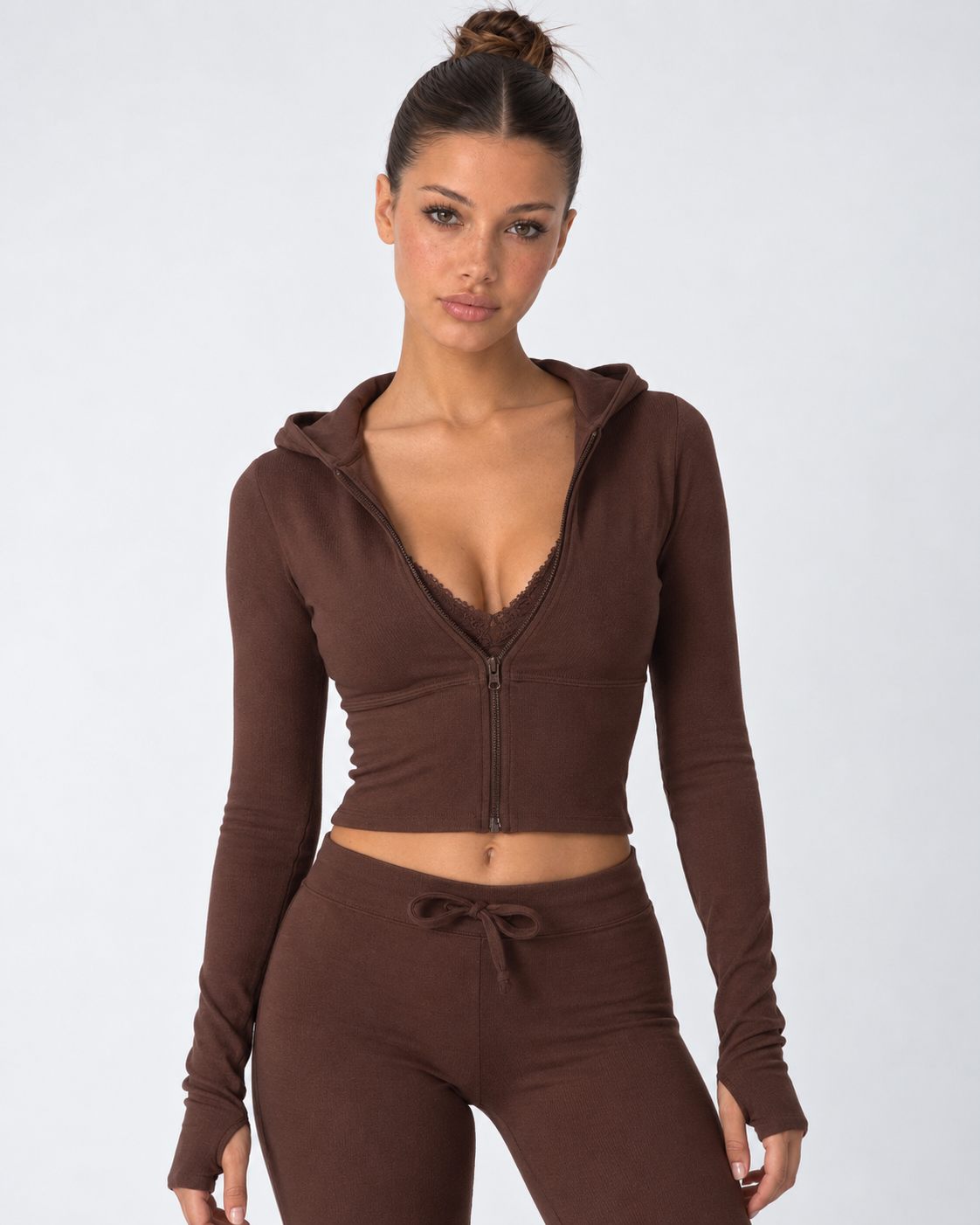 Drop Everything Zip Hoodie Set – 10