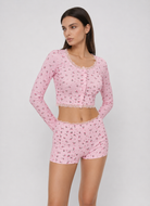Bouquet Toss Ribbed Pyjama Set – 6